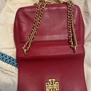 Tory Burch red and gold bag